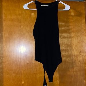Abercrombie & Fitch black racer back bodysuit